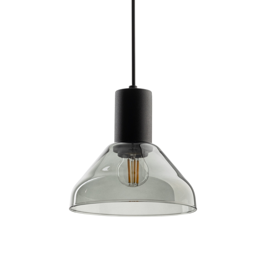 Luster na sajli za 3-fazni tračni sustav NEO 1xE27/15W/230V crna/dimna crna