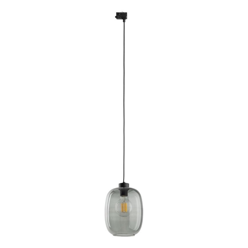 Luster na sajli za 3-fazni tračni sustav ELIO 1xE27/15W/230V crna/dimna crna