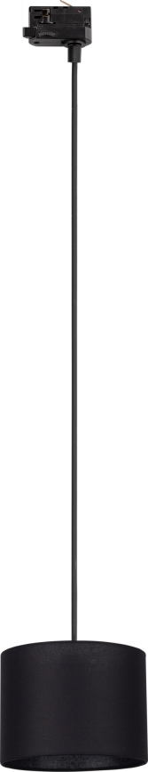 Luster na sajli za 3-fazni tračni sustav TRACER 1xE27/15W/230V pr. 20 cm crna