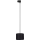 Luster na sajli za 3-fazni tračni sustav TRACER 1xE27/15W/230V pr. 20 cm crna
