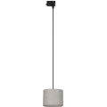 Luster na sajli za 3-fazni tračni sustav TRACER 1xE27/15W/230V pr. 20 cm crna/siva