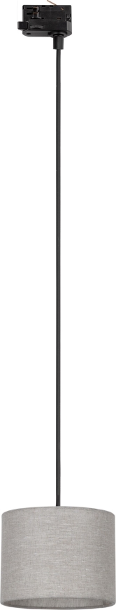 Luster na sajli za 3-fazni tračni sustav TRACER 1xE27/15W/230V pr. 20 cm crna/siva
