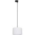 Luster na sajli za 3-fazni tračni sustav TRACER 1xE27/15W/230V pr. 30 cm crna/bijela
