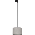 Luster na sajli za 3-fazni tračni sustav TRACER 1xE27/15W/230V pr. 30 cm crna/siva