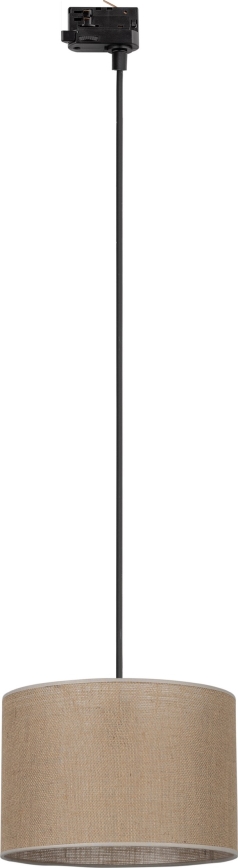 Luster na sajli za 3-fazni tračni sustav TRACER 1xE27/15W/230V pr. 30 cm crna/smeđa