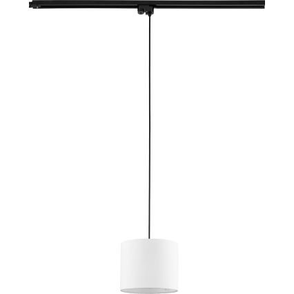 Luster na sajli za 1-fazni tračni sustav TRACER 1xE27/15W/230V pr. 20 cm crna/bijela