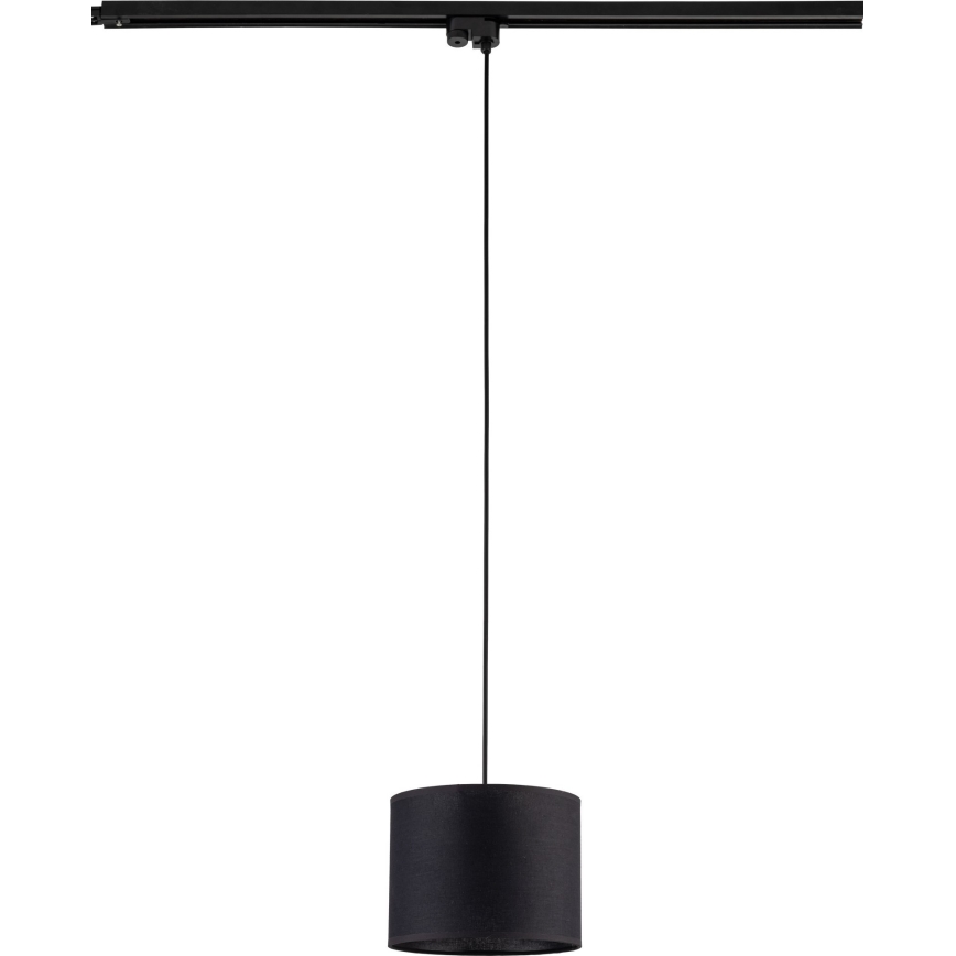 Luster na sajli za 1-fazni tračni sustav TRACER 1xE27/15W/230V pr. 20 cm crna