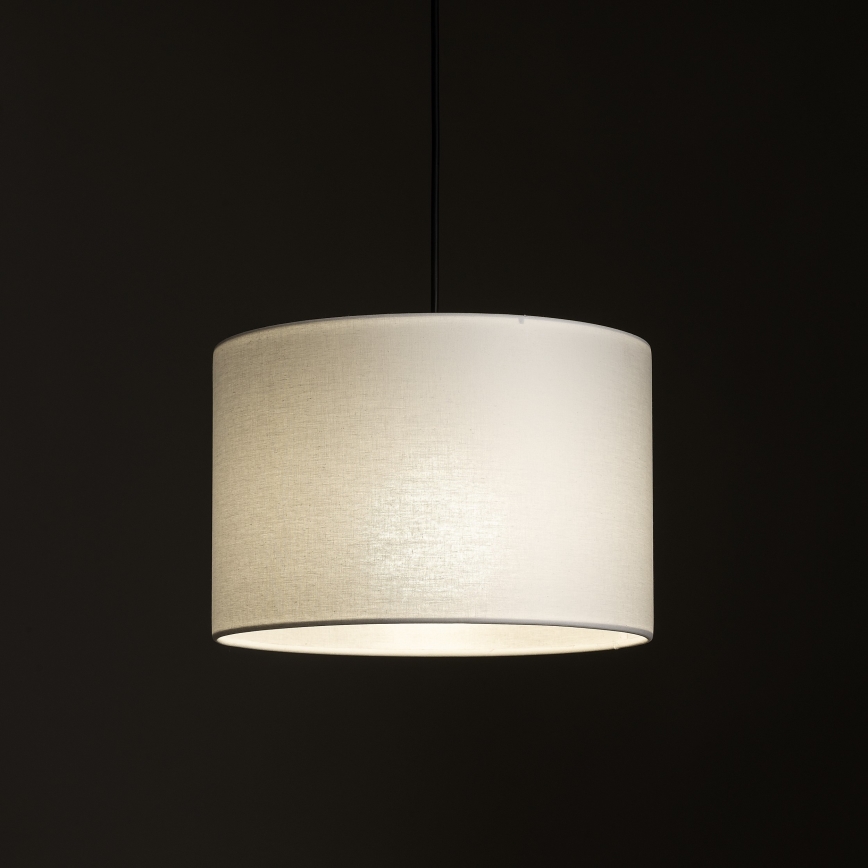 Luster na sajli za 1-fazni tračni sustav TRACER 1xE27/15W/230V pr. 30 cm crna/bijela