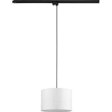 Luster na sajli za 1-fazni tračni sustav TRACER 1xE27/15W/230V pr. 30 cm crna/bijela