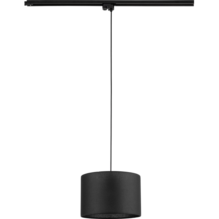 Luster na sajli za 1-fazni tračni sustav TRACER 1xE27/15W/230V pr. 30 cm crna