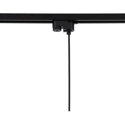 Luster na sajli za 1-fazni tračni sustav TRACER 1xE27/15W/230V pr. 30 cm crna/smeđa