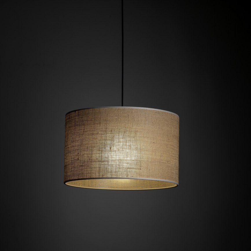 Luster na sajli za 1-fazni tračni sustav TRACER 1xE27/15W/230V pr. 38 cm crna/smeđa