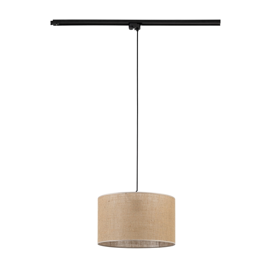 Luster na sajli za 1-fazni tračni sustav TRACER 1xE27/15W/230V pr. 38 cm crna/smeđa