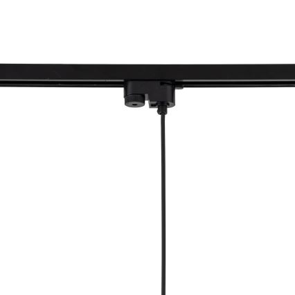 Luster na sajli za 1-fazni tračni sustav TRACER 1xE27/15W/230V pr. 38 cm crna/smeđa