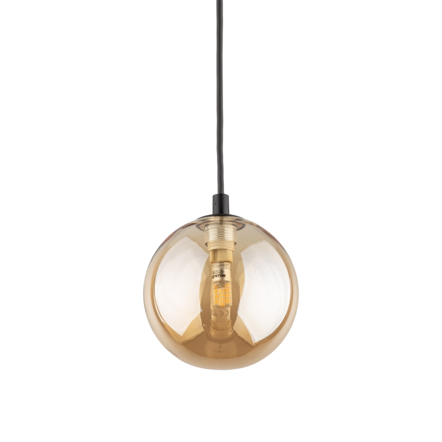Luster na sajli za 1-fazni tračni sustav TRACER 1xG9/8W/230V crna/dimna smeđa
