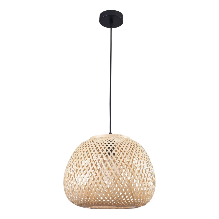 Luster na sajli ZANZIBAR 1xE27/20W/230V pr. 35 cm bambus