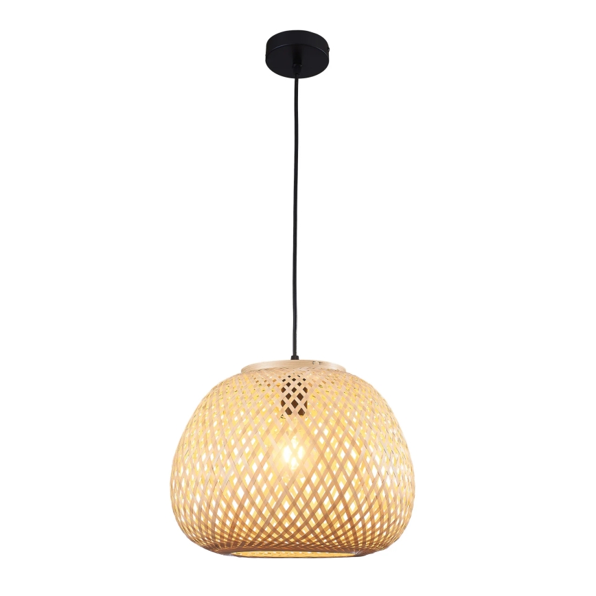 Luster na sajli ZANZIBAR 1xE27/20W/230V pr. 35 cm bambus