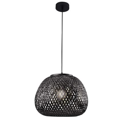 Luster na sajli ZANZIBAR 1xE27/20W/230V pr. 35 cm bambus