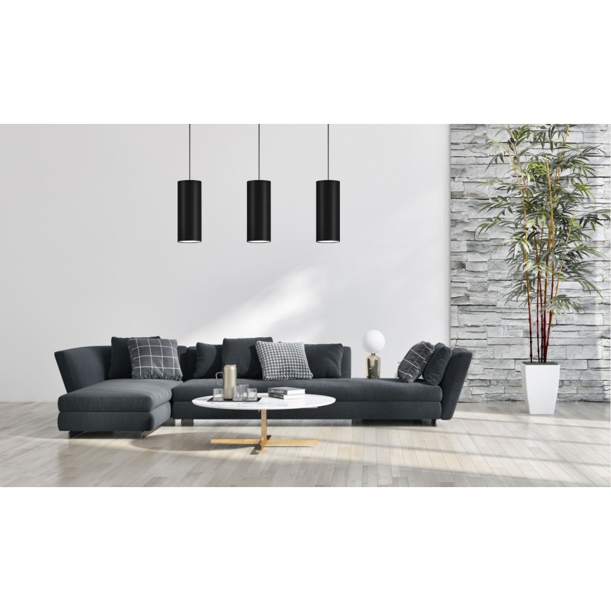 Luster na sajli ZIK 1xE27/40W/230V pr. 10 cm crna