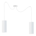Luster na sajli ZIK 2xE27/40W/230V pauk bijela