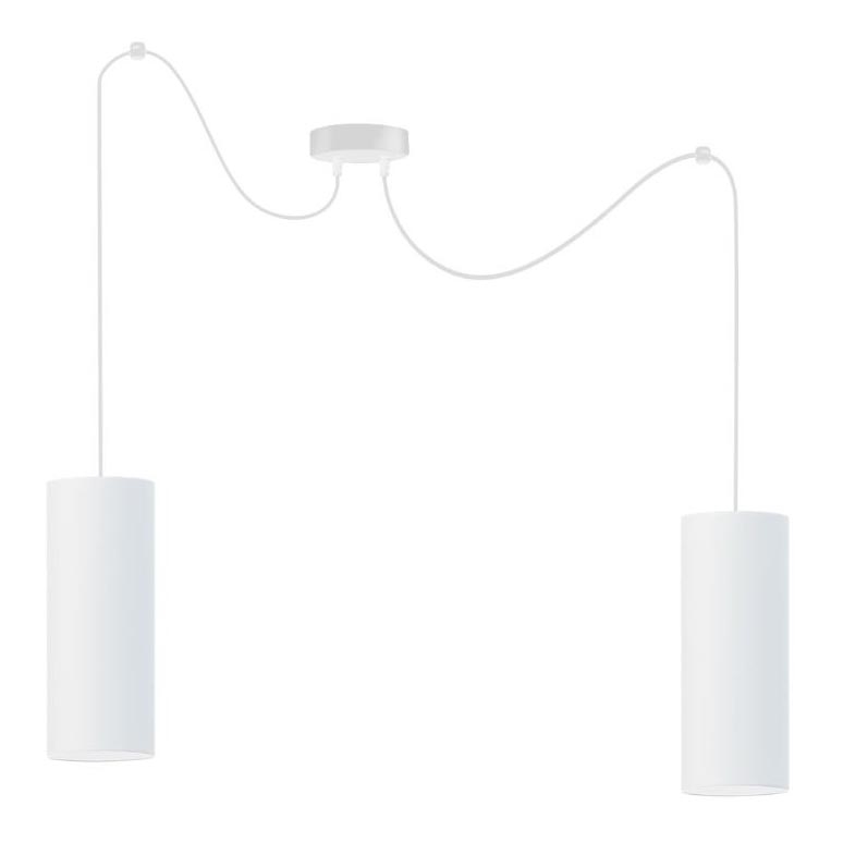 Luster na sajli ZIK 2xE27/40W/230V pauk bijela