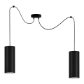 Luster na sajli ZIK 2xE27/40W/230V pauk crna