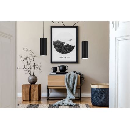 Luster na sajli ZIK 2xE27/40W/230V pauk crna