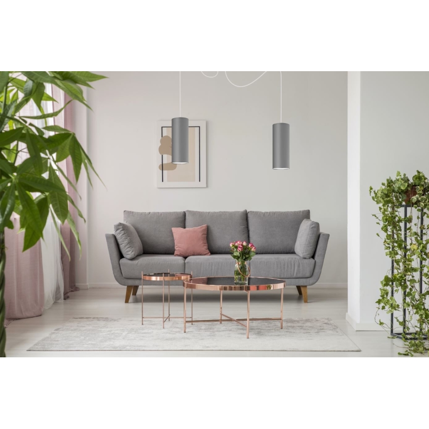 Luster na sajli ZIK 2xE27/40W/230V pauk siva