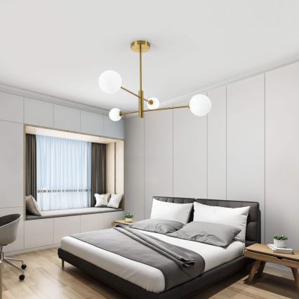 Luster na šipci DORADO 4xG9/40W/230V zlatni