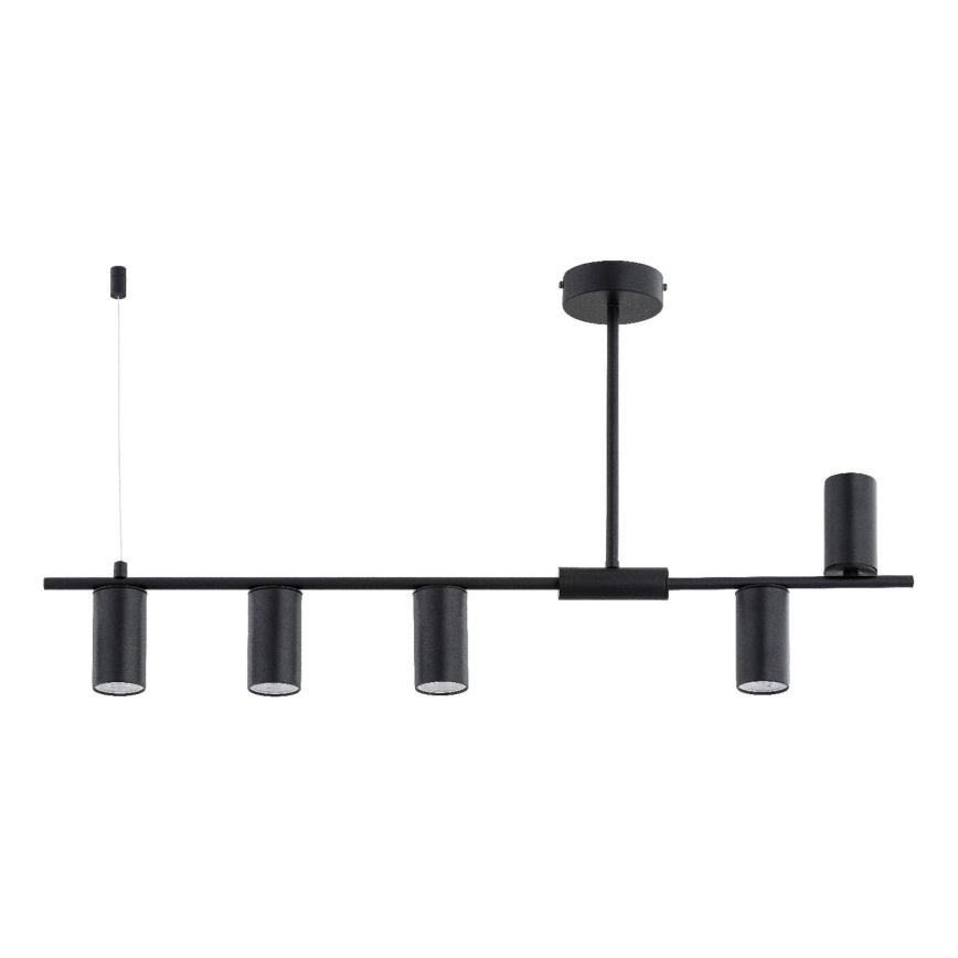 Luster na šipci URANOS 5xGU10/10W/230V crni