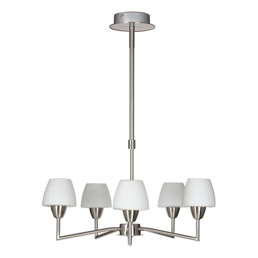 Luster na šipki TOGO 5xG9/40W/230V matni krom/bijela