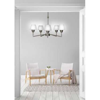 Luster na šipki TOGO 5xG9/40W/230V matni krom/bijela