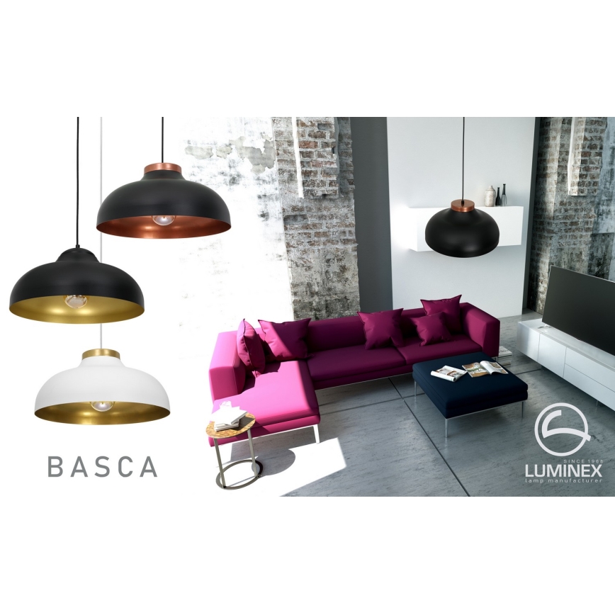 Luster na sajli BASCA 1xE27/60W/230V