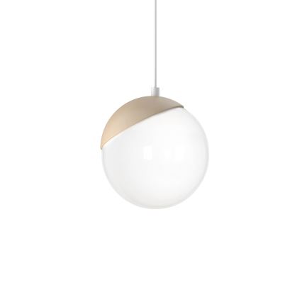 Luster na sajli SFERA WOOD 1xE14/40W/230V