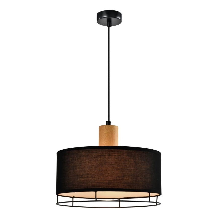 Luster na špagatu ARDI 1xE27/40W/230V crni/smeđi