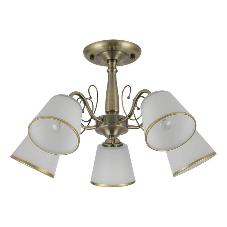 Luster na štangi LOSANNA 5xE14/40W/230V mesing