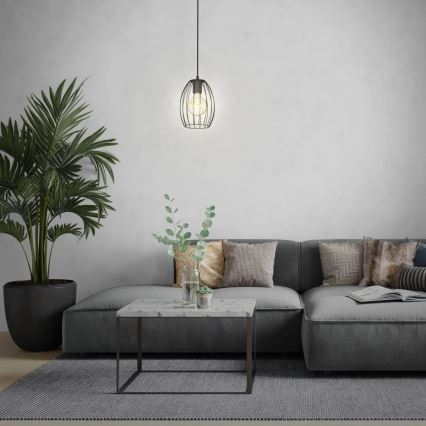 Luster na štapu 1xE27/60W/230V crni