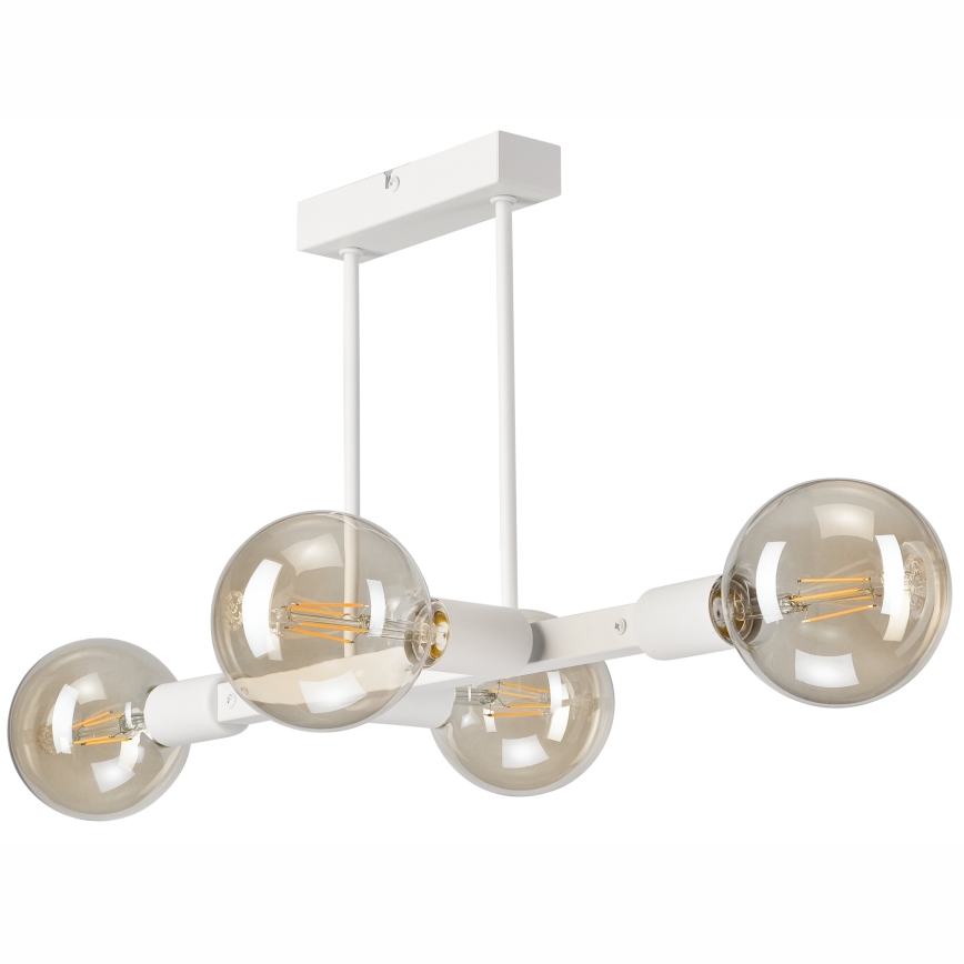 Luster na štapu ASTRID 4xE27/60W/230V bijela
