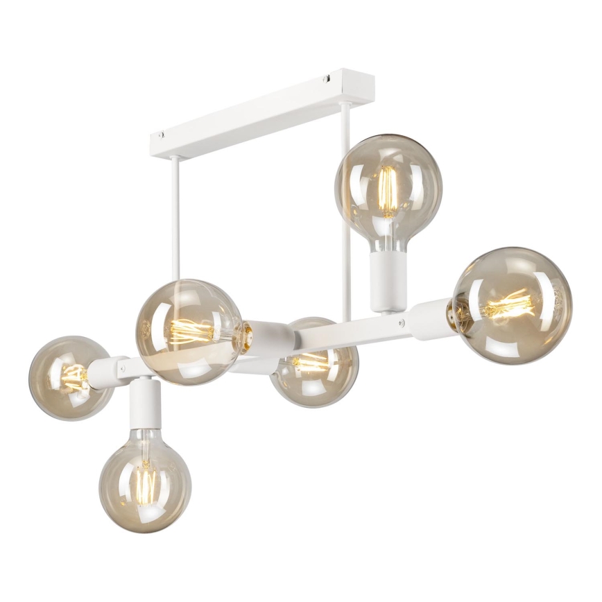 Luster na štapu ASTRID 6xE27/60W/230V bijela