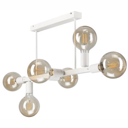 Luster na štapu ASTRID 6xE27/60W/230V bijela