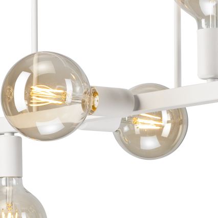 Luster na štapu ASTRID 6xE27/60W/230V bijela
