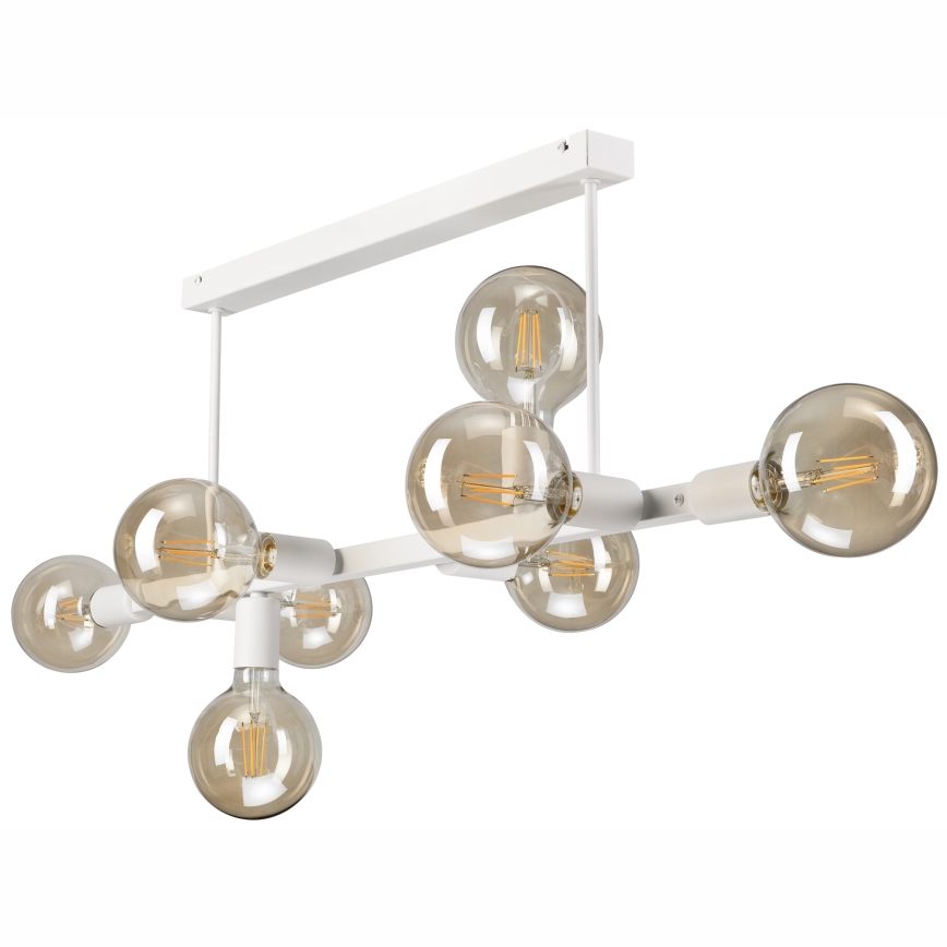 Luster na štapu ASTRID 8xE27/60W/230V bijela