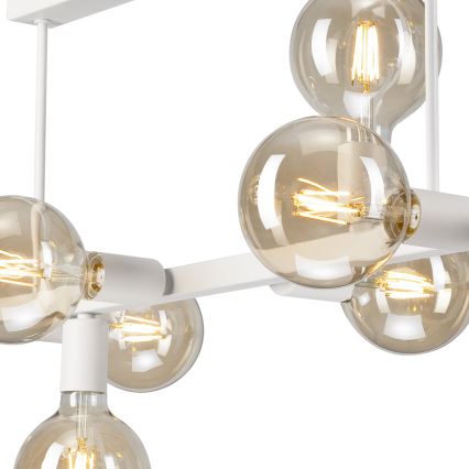 Luster na štapu ASTRID 8xE27/60W/230V bijela