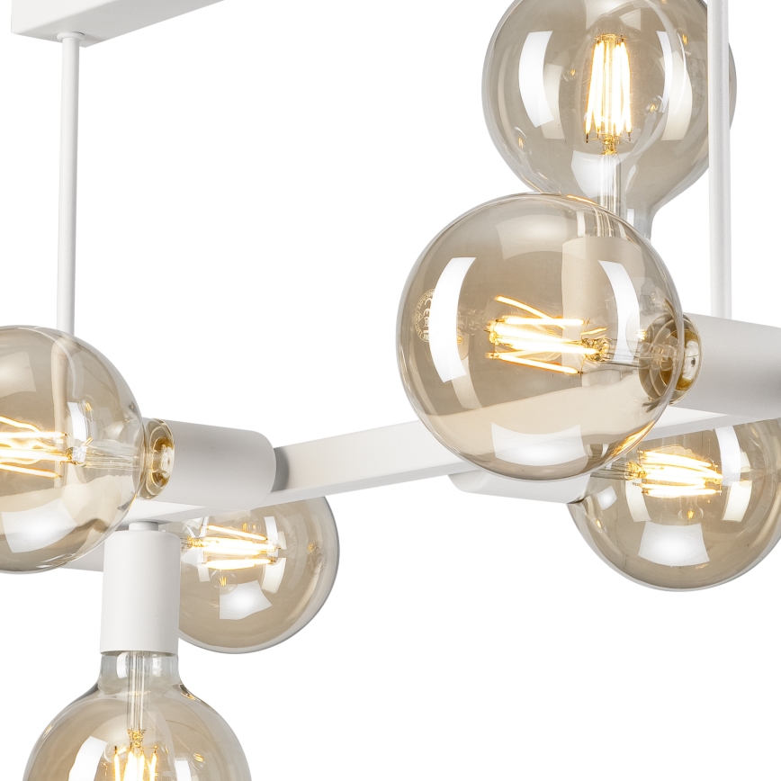 Luster na štapu ASTRID 8xE27/60W/230V bijela