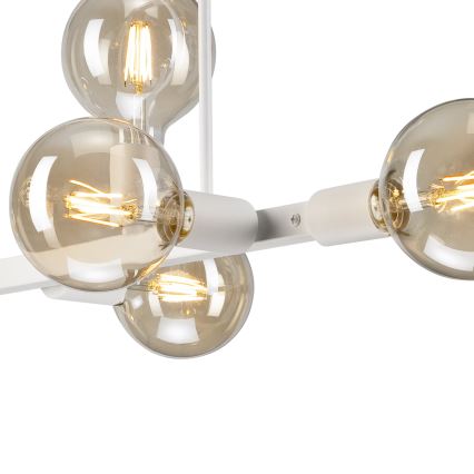 Luster na štapu ASTRID 8xE27/60W/230V bijela