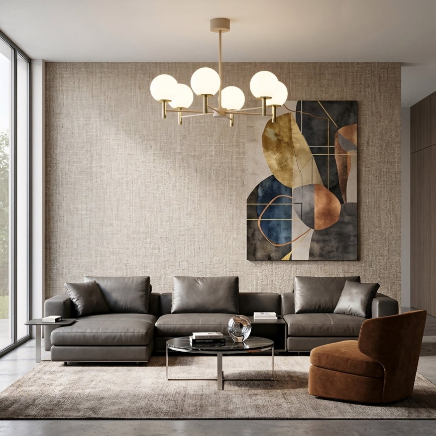 Luster na štapu AWINION 6xE27/15W/230V