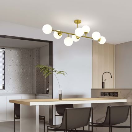 Luster na štapu DORADO 8xE14/40W/230V zlatni