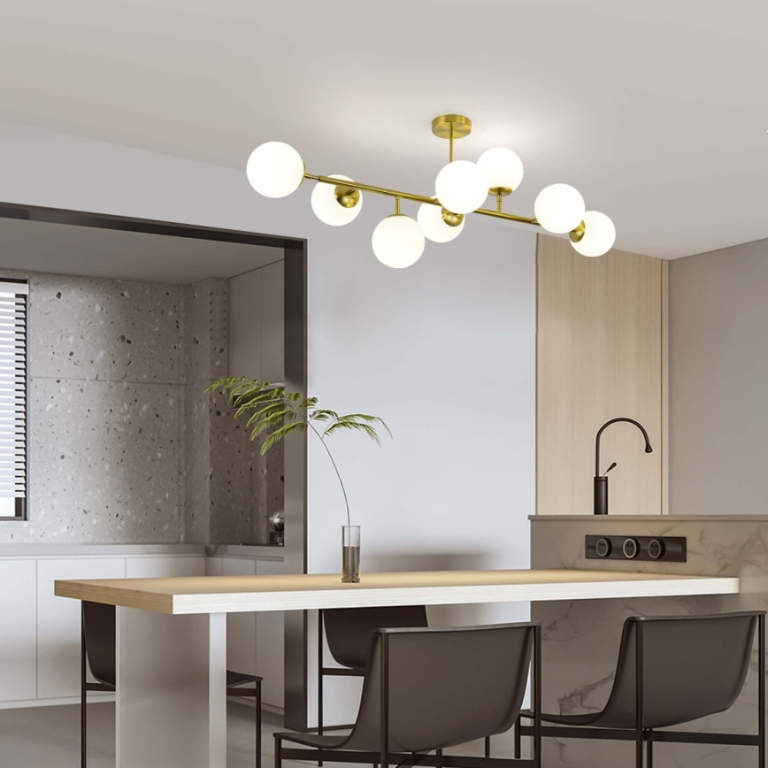 Luster na štapu DORADO 8xE14/40W/230V zlatni