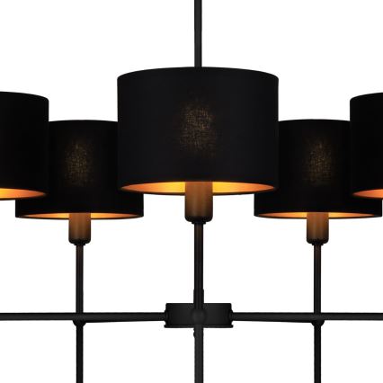 Luster na štapu MADELA 5xE14/40W/230V crna