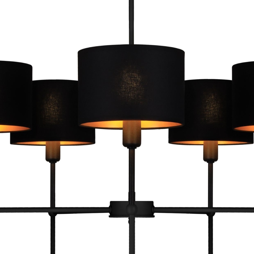 Luster na štapu MADELA 5xE14/40W/230V crna